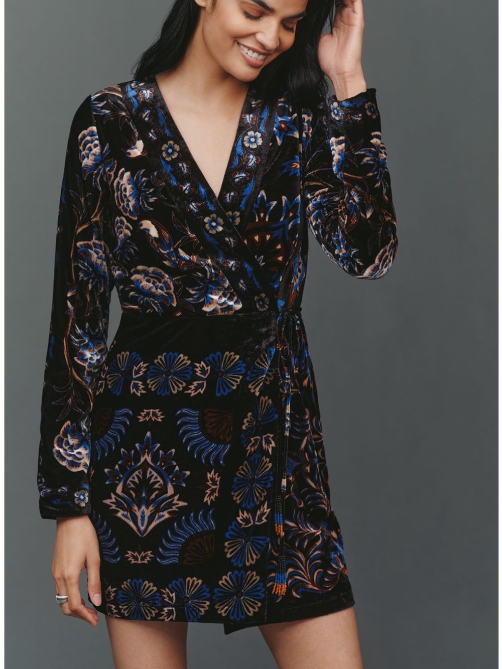 New FARM Rio Arabesque Wrap Mini Dress